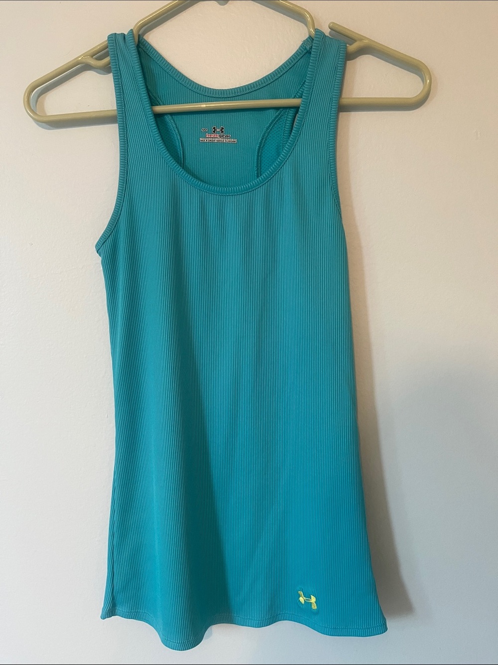 Under Armour Women's Teal Ribbed Performance Tank